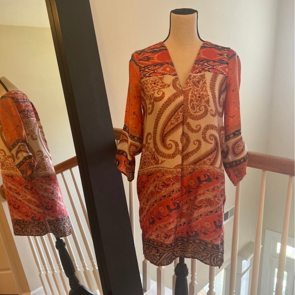 Zara| bohemian dress